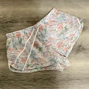 PINK by VICTORIA’sS SRCRET White Eyelet Lace Beach Scene XS Peach Green White